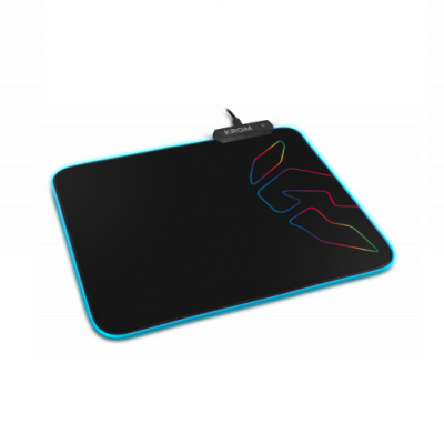 Krom Knout RGB Negro Alfombrilla de ratón para juegos