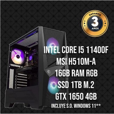 PC Gaming Intel I5 11400F - GTX 1650 Dathomir