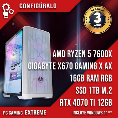 PC Gaming Iridium AMD Ryzen 5 7600X BOX – RTX 4070Ti
