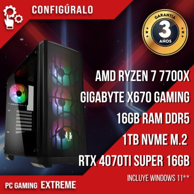 PC Gaming AMD Ryzen 7 7700X BOX – RTX 4070Ti SUPER Tatooine