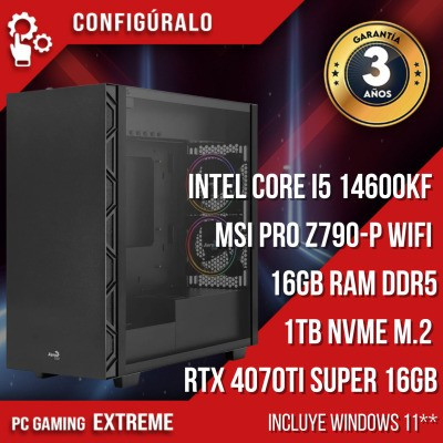 PC Gaming Intel Core I5 14600Kf – RTX 4070Ti Súper Hevurion