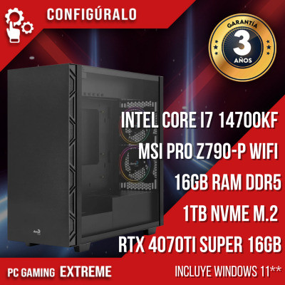 PC Gaming Intel Core I7 14700Kf – RTX 4070Ti SUPER Karfeddion