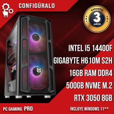 PC Gaming Intel I5 14400F – RTX 3050 de 8GB Humbarine