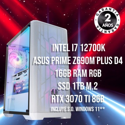 PC Gaming  Intel I7 12700K – RTX 3070 Ti Karfeddion