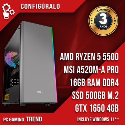 PC Gaming AMD RYZEN 5 5500 - GTX 1650 Ambria