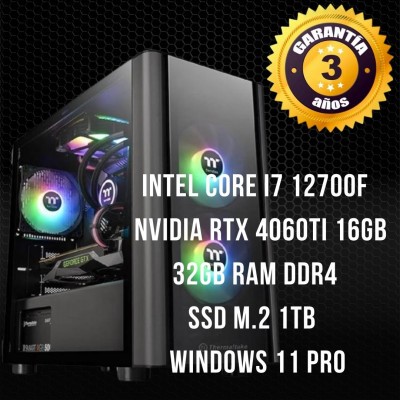 PC Gaming Intel Core I7 12700f - NVIDIA RTX 4060ti 16GB Kalevala