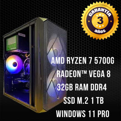 PC Gaming AMD Ryzen 7 5700g  - 32Gb RAM DDR4 RGB Utapau