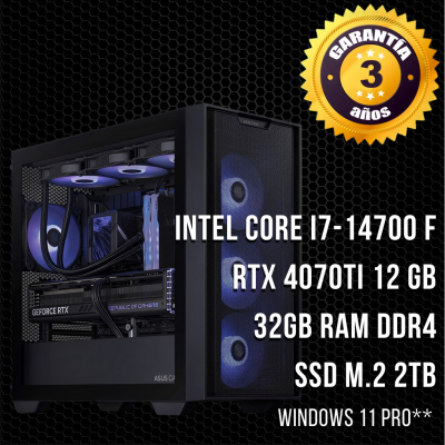 PC Gaming Intel Core I7 14700f - RTX 4070TI 12 gb Dxun