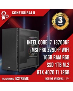 PC Gaming Intel Core I7 13700Kf – RTX 4070Ti Karfeddion