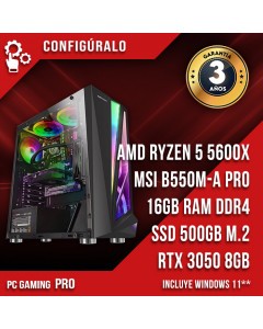 PC Gaming AMD Ryzen 5 5600X – RTX 3050 de 8GB Ord Mynock