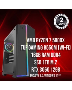 PC Gaming  Amd Ryzen 7 5800X - RTX 3060 Dxun