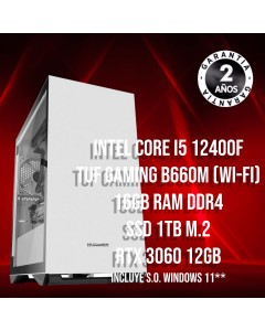 PC Gaming Intel Core I5 12400F - RTX 3060 Korriban