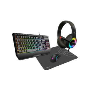 Pack gaming Kenya (teclado+ratón+alfombrilla+auriculares)