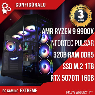 PC Gaming AMD Ryzen 9 9900X - RTX 5070ti 16gb Frong