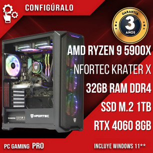 PC Gaming AMD Ryzen 9 5900X - RTX 4060 8gb - Bogden
