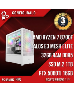 PC Gaming AMD Ryzen 7 8700F - RTX 5060ti 16gb - Pantora