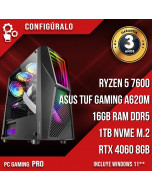 PC Gaming Pro Ryzen 5 7600 – NVIDIA RTX 4060 8gb Niamos