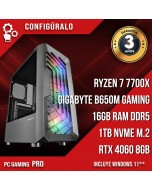 PC Gaming Pro Ryzen 7 7700x – NVIDIA RTX 4060 8gb Tatooine