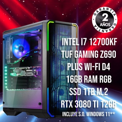 PC Gaming Bendeluum Intel I7 12700KF – RTX 3080 Ti