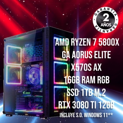 Pc Gaming AMD Ryzen 7 5800X – RTX 3080Ti Borleias