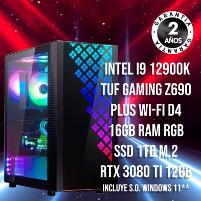 PC Gaming Intel I9 12900K – RTX 3080 Ti Gamerong