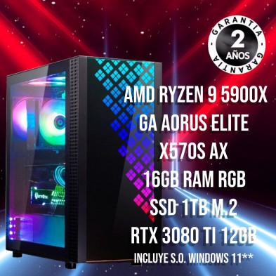 PC Gaming AMD Ryzen 9 5900X – RTX 3080Ti Hapes Consortium