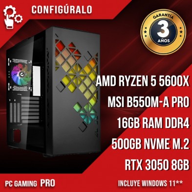 PC Gaming AMD Ryzen 5 5600X – RTX 3050 de 8GB Ord Mynock