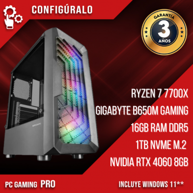 PC Gaming Pro Ryzen 7 7700x – NVIDIA RTX 4060 8gb Tatooine