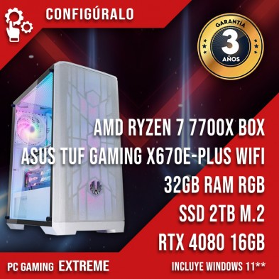 PC Gaming AMD Ryzen 7 7700X BOX – RTX 4080 Borleias