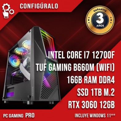 PC Gaming Intel Core I7 12700F - RTX 3060 Myrk