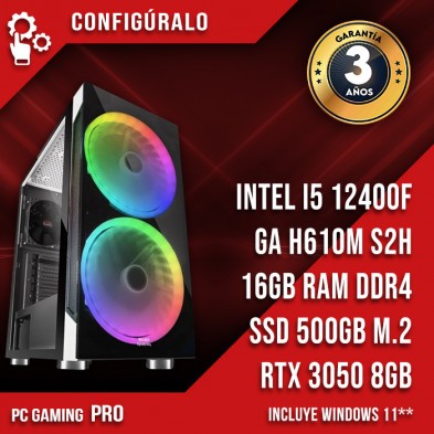 PC Gaming Intel I5 12400F – RTX 3050 de 8GB Humbarine