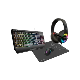 Pack gaming Kenya (teclado+ratón+alfombrilla+auriculares)