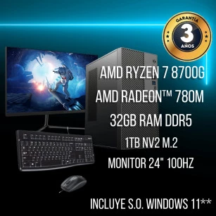 Pack Gaming - AMD Ryzen 7 8700g -  AMD Radeon™ 780M - Phindar