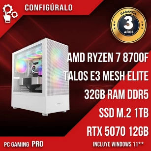 PC Gaming AMD Ryzen 7 8700F - RTX 5070 12gb - Mirial