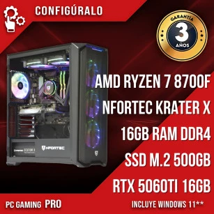 PC Gaming AMD Ryzen 7 8700F - RTX 5060ti 16gb - Toprawa