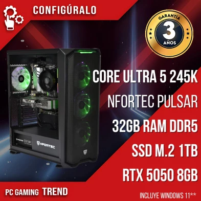 PC Gaming Intel Core Ultra 5 245K - RTX 5050 8gb - Ossus