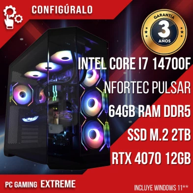 PC Gaming Intel Core I7 14700F - RTX 4070 12gb - Zolan