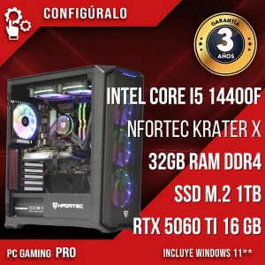 PC Gaming Intel Core I5 14400F - RTX 5060ti 16gb - Naraka