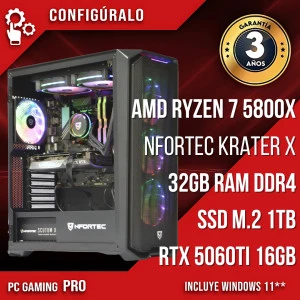 PC Gaming AMD Ryzen 7 5800X - RTX 5060 TI 16gb - Bri'n