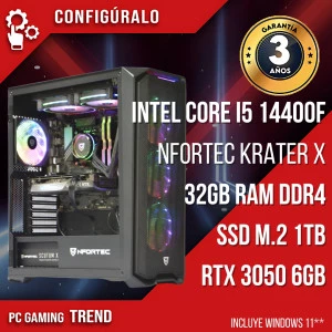 PC Gaming Intel Core I5 14400F - RTX 3050 6gb - Mokivj