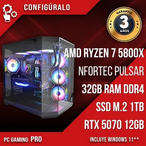 PC Gaming AMD Ryzen 7 5800X - RTX 5070 12gb - Dowut