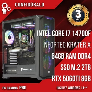 PC Gaming Intel Core I7 14700F - RTX 5060TI 8gb Wrea
