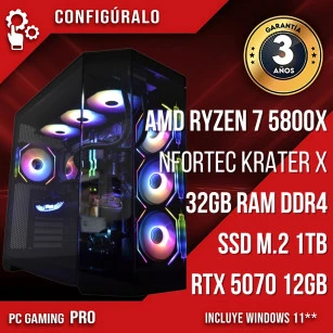 PC Gaming AMD Ryzen 7 5800X - RTX 5070 12gb - Dowut