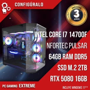 PC Gaming Intel Core I7 14700F - RTX 5080 16gb - Basteel