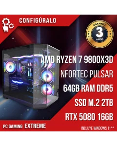 PC Gaming AMD Ryzen 7 9800X3D - RTX 5080 16gb - Gand