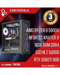 PC Gaming AMD Ryzen 9 5950X - RTX 5060ti 8gb - Mandalore