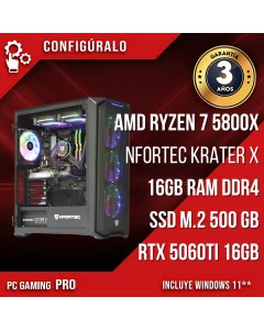 PC Gaming AMD Ryzen 7 5800X - RTX 5060ti 16gb - Toprawa
