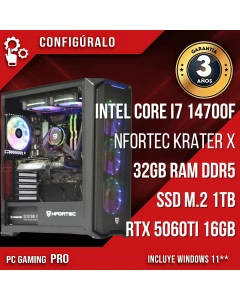 PC Gaming Intel Core I7 14700F - RTX 5060 TI 16gb - Sibensko