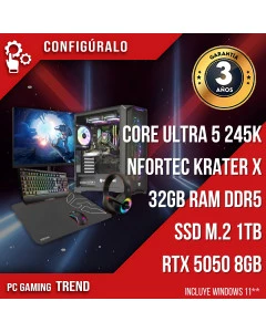 Pack Gaming - Intel Core Ultra 5 245K - RTX 5050 8gb - Delphon