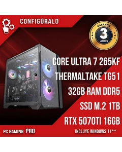 PC Gaming Intel Core Ultra 7 265KF - RTX 5070ti 16gb - Hanoon